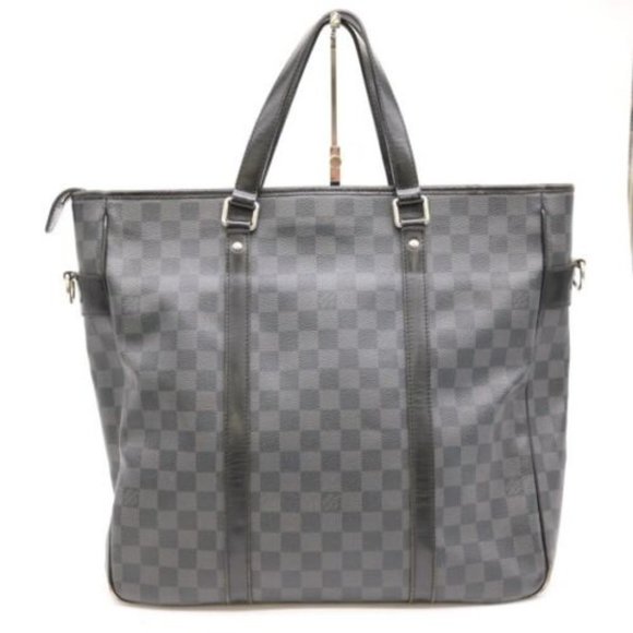 Tadao Damier Graphite Black Shoulder Bag - Picture 3 of 8